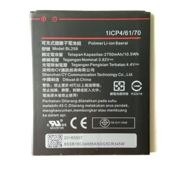 Naujas 2750mAh BL259 Baterija Lenovo K32C30 K32C36 Citrinų K3 K5 Vibe K5 / K5 Plius mobilusis Telefonas