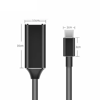 Naujas Ateina USB 3.1 C Tipo HDMI Adapterio Kabelį 4K Konverteris, skirtas Macbook Samsung S8 S9 Aliuminio Adapterio Kabelį Patvarus