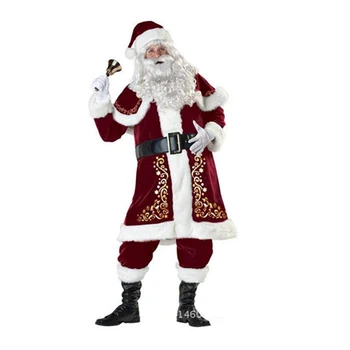 Naujas Atvykimo Rubie ' s Deluxe Aksomo Kalėdų Senelio Kostiumas Suaugusiųjų Vyrų Kostiumas X-Large