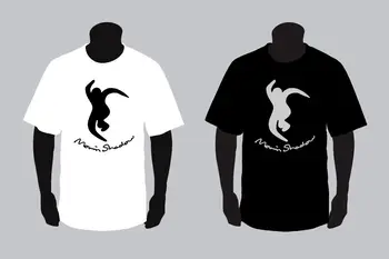 Naujas Judančių Šešėlių Logotipą, Juodos Ir Baltos spalvos Marškinėliai TEE Animacinių filmų marškinėliai vyrams Unisex Naujas Mados marškinėlius nemokamas pristatymas juokinga viršūnės