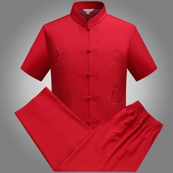 Naujas Kinijos Kung Fu uniformas Trumpas rankovės Chi drabužių Pietų Korėjos Kovos Menų Kostiumas wushu Veiklos Kostiumas 5 Spalvų