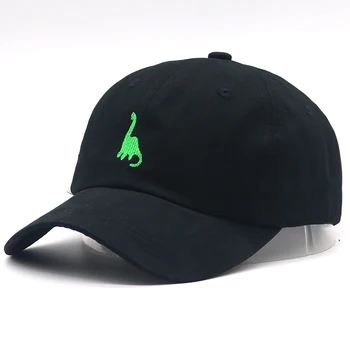 Naujas Mados tėtis skrybėlę dinozaurų siuvinėjimo beisbolo kepuraitę medvilnės adjustble hip-hop sporto skrybėlės unisex atsitiktinis saulės kepurės kepurės