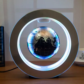 Naujas Naujiena Apdailos Magnetic Levitation Plaukiojantis Rutulio Pasaulio Žemėlapį su LED Šviesos su Elektro Magnetas ir Magnetinio Lauko Jutiklis