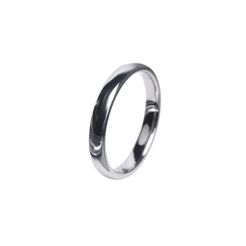 Naujas Paprastas ir Madingas Sklandžiai Volframo Plieno Moterų 4mm Žiedo Uodega Žiedas Išskirtinį Pora Papuošalai