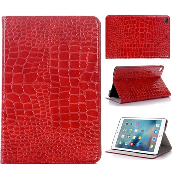 Naujas Prabangus Krokodilo Apversti Coque iPad Oro 1 2 Atveju A1474 A1475 PU Odos Kortelės Lizdas Stovėti Funda iPad Oro 1 2 Tablet Dangtis