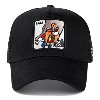 Naujas Prekės ženklas Anime SAM Snapback Cap Medvilnės Beisbolo Kepurė Vyrams, Moterims, Hip-Hop Tėtis Akių Skrybėlę Trucker Dropshipping