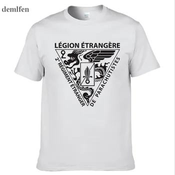 Naujasis prancūzijos Užsienio Legiono Specialiųjų Pajėgų Pasaulinio Karo Armijos Marškinėliai Marškinėlius Homme Camisetas Vyrų Medvilnės marškinėliai Tees Viršūnės