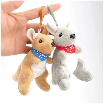 Nauji 2vnt Australijos kengūros Pliušiniai Žaislai, Minkšti Kimštiniai gyvūnai, Lėlės mažas pakabukas keychains gimtadienio dovanos Vaikų dienos dovanų