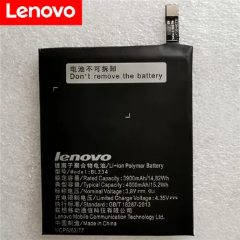 Nauji Originalus Lenovo P70 Baterija BL234 4000mAh li-ion atsarginė Baterija Lenovo P70 P70t P70-T Išmanųjį telefoną