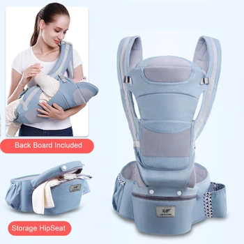 Naujos Saugojimo Hipseat Baby Carrier, Daugiafunkcinis Baby Sling Wrap Ergonomiškas Atsuktą Kūdikiams, Kūdikių Kangroo Dirželiai 0-48 Mėnesį