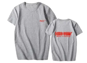 Nct 127 seulas koncertas pačiu neo miesto spausdinti, o kaklas trumpas rankovės marškinėliai vasarą kpop unisex mada k-pop t-shirt 3 spalvų
