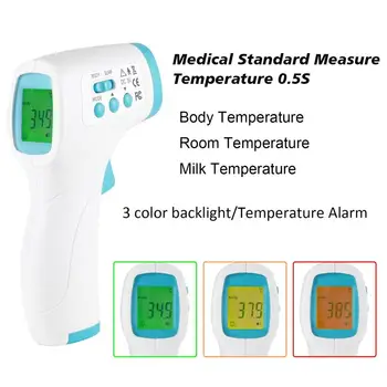 Ne-kontaktinis Temperatūros Matavimo Prietaisas Mutis-fuction Kūdikių ir Suaugusiųjų Skaitmeninis Termomete Infraraudonųjų spindulių Kaktos Kūno Termometras Ginklą