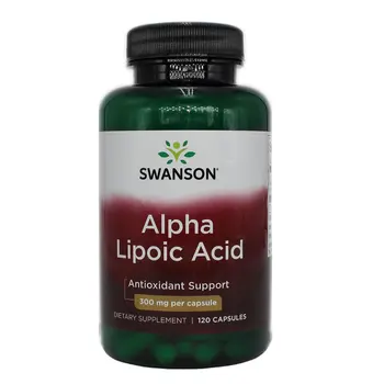 Nemokamas Pristatymas Swanson Alpha Lipoic Rūgštis 300 mg 120 vnt