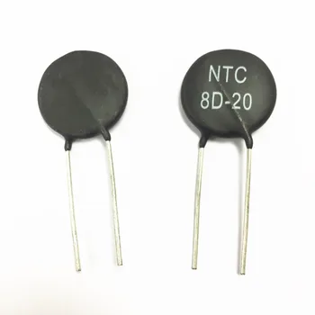 Nemokamas pristatymas 50pcs šiluminės varžos NTC8D-20 NTC 8D-20 Varistor 8R 20MM Naujas ir originalus