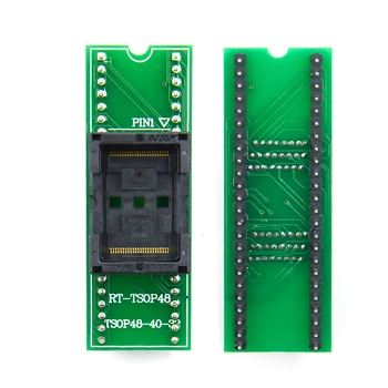 Nemokamas pristatymas Aukščiausios Kokybės TSOP48 į DIP48 adapteris,TSOP48 bandymo lizdas, 0.5 mm Pikis RT809F RT809H ir XELTEK USB Programuotojas