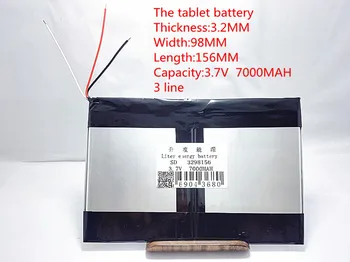 Nemokamas pristatymas didelės talpos, 3.7 V planšetinio kompiuterio baterija 7000 mah kiekvienas brand tablet universalus įkraunama ličio baterijos 3298156