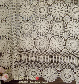 Nemokamas pristatymas mados gėlių dizaino, smėlio spalvos nėrimo paklode lovatiesė padengti namų dekoro užuolaidų vestuvių staltiesė