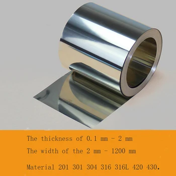 Nerūdijančio plieno lakštai pavasario nerūdijančio plieno folija, juostelės iš 0,1 mm arba 0,2 mm, gali būti pritaikytas