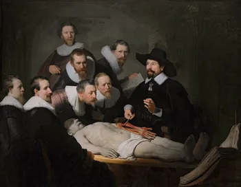 Netherlands Olandija olandijos meno Rembrandt van Rijn Anatomija Pamoka Dr. Nicolaes Tulp kopijuoti, spausdinti, meno tapybos--nemokamas pristatymas