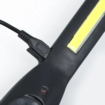 Nešiojamų COB LED Žibintuvėlis Įkraunamas Reguliuojamas LED Darbo Šviesos Tikrinimo Lempą Garažas Šviesos Kabinti Žibinto Lemputė