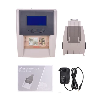 Nešiojamų Darbalaukio Suskaičiuojamų Mechaninė Pinigų Detektorius Padirbtų Pinigų Valiutos Banknotų Tikrinimo Testeris su LCD Ekranu