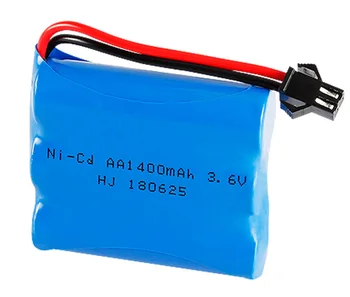 Ni-CD 3.6 v Įkrovimo baterija (akumuliatorius 3,6 v 1400mah AA baterijos RC žaislo Automobilių Valtis GINKLĄ BAKAS Sunkvežimiai, Traukiniai nicd RC žaislo modelis Baterijos