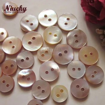 Niucky 9mm-12mm 2 skyles gamtos violetinė pearl shell mygtukai, siuvimo gamtos motina shell perlų mygtukai didmeninė S0101-009