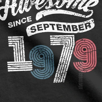 Nuostabus Nuo rugsėjo 1979 Marškinėliai Derliaus 39 Gimtadienio Marškinėliai T Shirt Vyras Vyrų Marškinėlius Viršūnės Vasarą Pagrindinio Tees Grynos Medvilnės