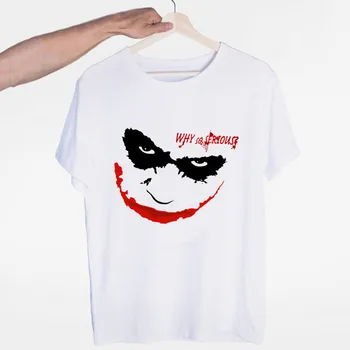 O-Kaklo trumpomis Rankovėmis, Vasaros Atsitiktinis Mados Unisex Vyrų ir Moterų Marškinėlius Joker Joaquin Phoenix T-shirt