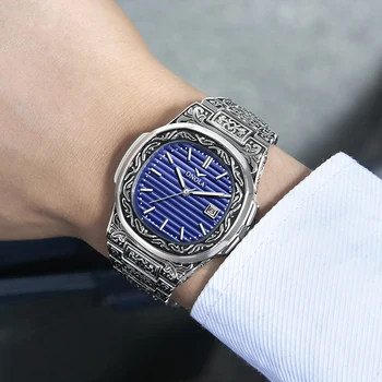 ONOLA dizaineris kvarco žiūrėti vyrų 2019 unikali dovana laikrodis atsparus vandeniui mados atsitiktinis Derliaus aukso klasika prabangių laikrodžių vyrams