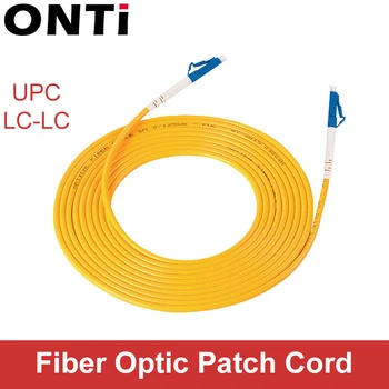 ONTi 10 Vnt LC UPC LC UPC Simplex 2.0 3.0 mm mm PVC Single Mode Fiber Patch Cable jumper pluošto pleistras laido fibra optica