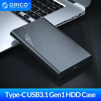 ORICO Tipas-C Diske Atveju, 2.5 colių USB3.1 Externl HDD Atveju 4TB 5Gbps UASP HDD Gaubto Langelį su C/C C Kabelio