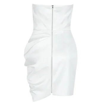 Ocstrade Vasaros Puoštas Balta Bodycon Suknelė 2020 M. Naujai Atvykusių Moterų Stebėjimo Seksualus Baltas Bodycon Suknelė Klubas Vakare Šalis Suknelė