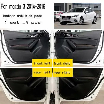 Oda Automobilių Stiliaus Anti Kick Trinkelėmis Anti-dity Durų Kilimėlis, Priedai Mazda 3 MAZDA3 Axela m. m. 2016 m.