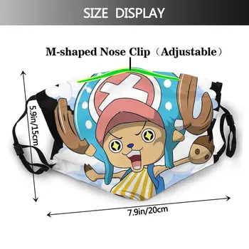 One Piece Anime Chopper Daugkartinio Naudojimo Burnos, Veido Kaukė Anti Migla Dulkių Kaukė Su Filtrais Apsaugos Kaukę, Respiratorių Burną, Mufelinė