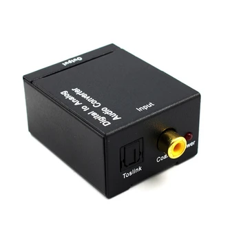 Optinis Bendraašius Toslink Skaitmeninio į Analoginį o Konverteris Adapteris RCA L/R, 3,5 mm