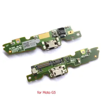 Originalus Micro USB Doko Jungtis Įkrovikliui Įkrovimo Flex Kabelis Valdybos Motorola Moto G5 XT1672 XT1676 Remontas Dalis