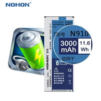 Originalus NOHON Bateriją, Skirtą Samsung Galaxy Note 4 Krašto S4 S3 N9100 N910X N9150 I9505 I9300 Pakeisti Ličio Polimero Baterijų