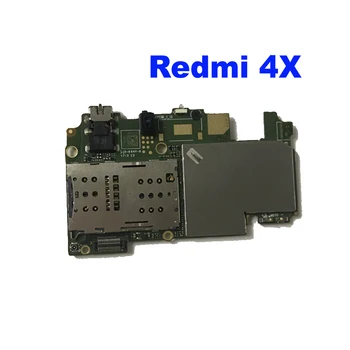 Originalą Xiaomi Redmi 4X Mainboard Global Firmware Multi-Language Atrakinti Plokštė Loginių Mokestis Valdybos Flex Kabelis