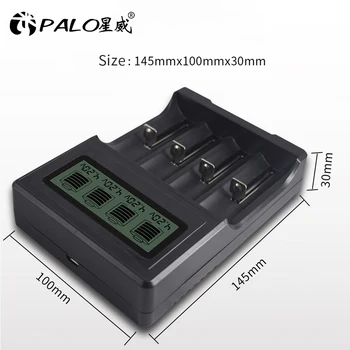 PALO 3.7 V 18650 Įkroviklis Li-ion baterija USB nepriklausomas krovimo nešiojamųjų elektroninių cigarečių 18350 16340 14500 baterijos kroviklis