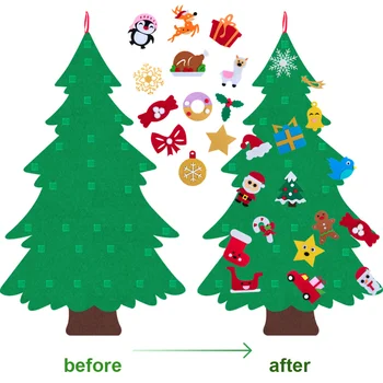 PASIDARYK pats Jaučiau, Kalėdų Medžio Durys, Sienos Kabantys Papuošalai Kalėdų Dekoracija Namuose Dirbtinis Medis Vaikams, Žaislai Naujųjų Metų Dovanos