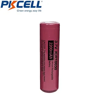 PKCELL ICR18650B 3.7 v 2200 mah 18650 Ličio Įkraunama Baterija, baterijos flat top (NR. PCB)(DOVANŲ 18650 baterija, kroviklis)