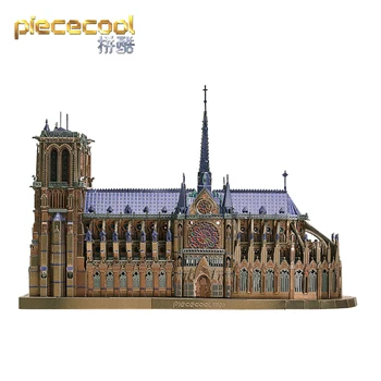 PMA MODELIO 3D Metalo Įspūdį Notre Dame de Paris 