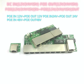 POE12V-24V-48V POE12V/24V/48V POE OUT12V/24V/48V poe switch 100 mbps POE poort;100 mbps IKI Nuorodą poort; poe galingumo jungiklis NVR