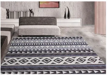 Paprasta stiliaus, smėlio spalvos balta kambarį kilimas , didelis dydis geometrinis naktiniai kilimų, Šiaurės dekoratyvinės grindų kilimėlis, biuro kilimas