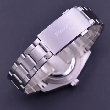 Parnis 40mm žiūrėti mens Safyro stiklas japonijoje Miyota mechaninė Automatinė mens watch Nerūdijančio plieno dirželis Šviesos