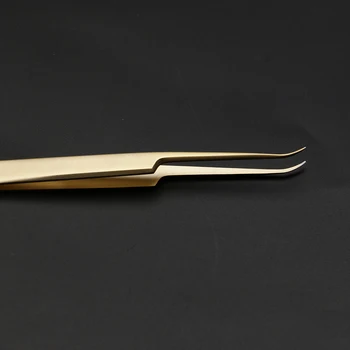 Pearl aukso blakstienų tweezer Aukštos kokybės nerūdijančio plieno blakstienų pratęsimo pincetu apimties blakstienų anti static sudaro pincet