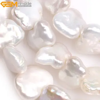 Perlas-viduje Natūralus Baltas Drugelis Gyvūnų Formos Branduolinės Edison Perlai, Karoliukai, Papuošalai Priėmimo 15incheds 11x15mm 