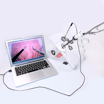 Pilną laparoskopinė chirurgija mokymo simuliatorius,Adatos, laikydami pincetai, atskirti pincetai, atskirti įrašą, ir tt
