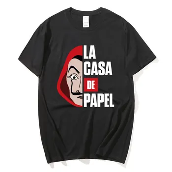 Pinigų Heist Namas Popieriaus Tshirts Vyrų La Casa De Papel Harajuku T-shirt Vasaros Bella Ciao T Shirt Cool Top Tees Vyrų moterų
